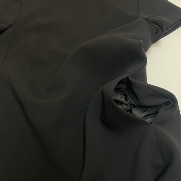 Theory Jasneah Admiral Crepe Mini Dress Black Size 4 - Picture 9 of 11